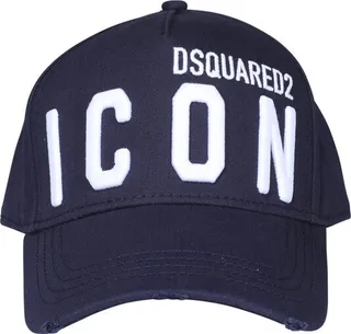 Dsquared2 Icon Logo Embroidered Distressed Baseball Cap