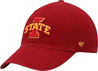 Men's '47 Brand Cardinal Iowa State Cyclones Clean Up Adjustable Hat