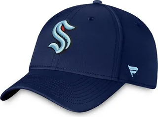 Men's Fanatics Branded Navy Seattle Kraken Core Primary Logo Flex Hat