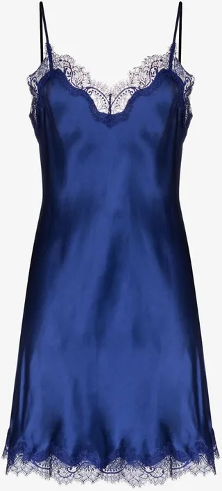 Scarlett Lace Trim Silk Nightdress