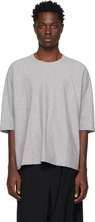 Homme Plissé Issey Miyake Gray Release-T T-Shirt