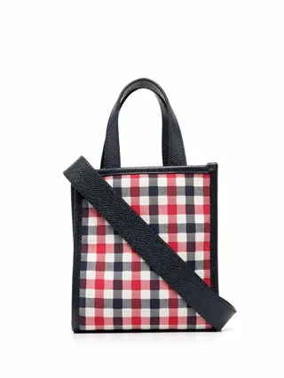 mini RWB-stripe tote bag