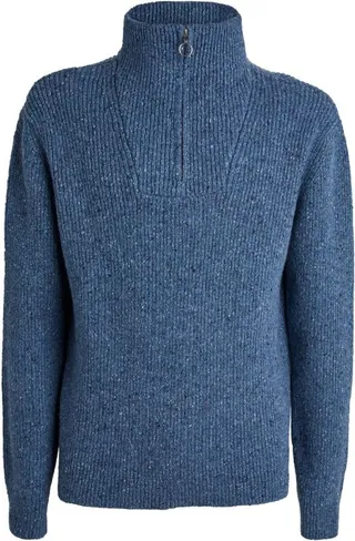 A.P.C. Ribbed Half-Zip Sweater