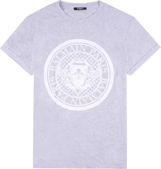 Balmain Flocked Coin T-Shirt