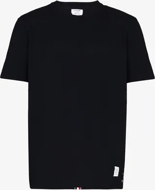 Rear Stripe Cotton T-Shirt