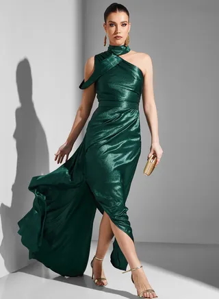Asymmetric High Low Dress