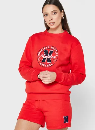 Graphic Round Neck Sweatshirt