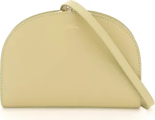 Demi-lune Leather Clucth