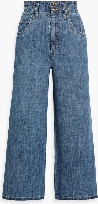 High-rise wide-leg jeans