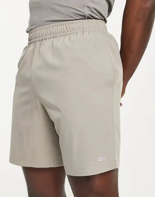 ASOS 4505 icon 7 inch training shorts with quick dry in taupe