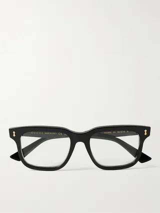 Square-Frame Acetate Optical Glasses