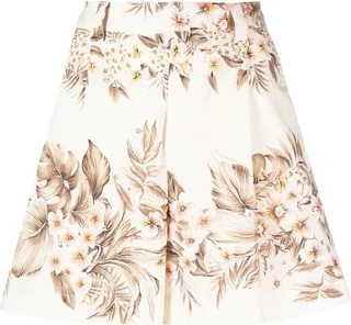Floral-Print Detail Shorts