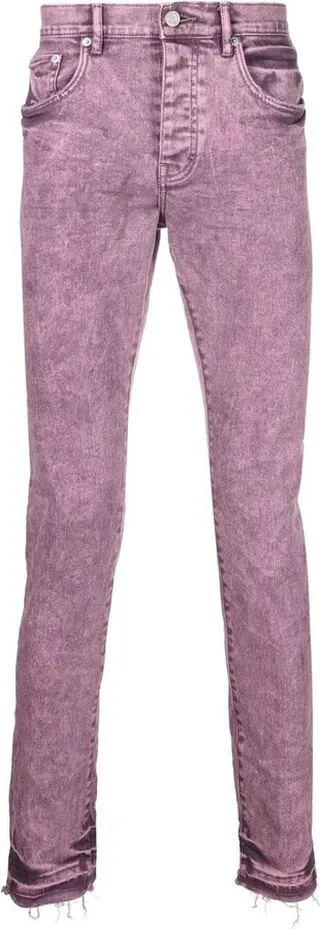 Bleach-Effect Skinny Jeans