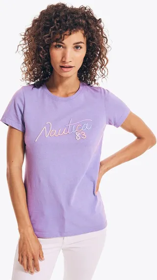Nautica Womens Sustainably Crafted Nautica 83 Graphic T-Shirt