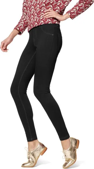 Essential Denim Leggings in Black