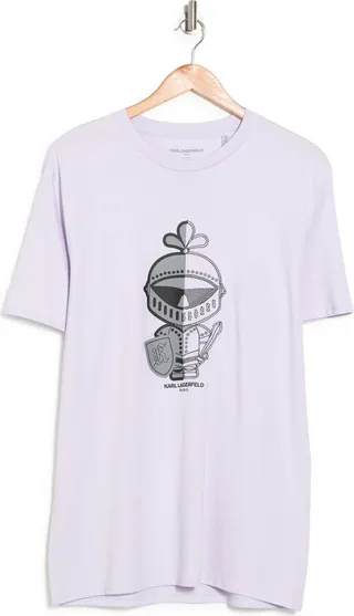 Karl Armor Crystal Embellished Graphic Tee