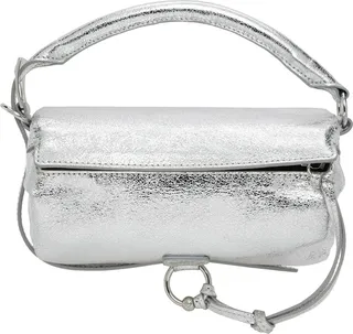 TheOpen Product Silver Mini Pillow Handle Bag