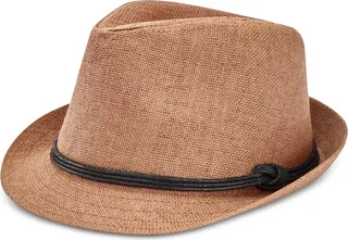 Levi's Men's Paper Straw Vintage-Inspired Fedora Hat