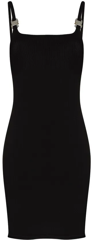 Disco ribbed mini dress