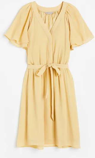 V-neck Chiffon Dress