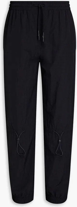 Logo-appliquéd shell track pants