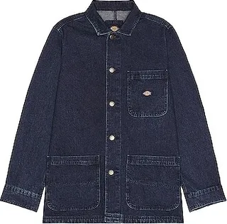 Dickies Denim Chore Coat in Blue