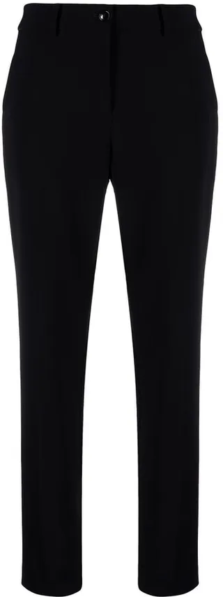High-Waisted Slim Fit Trousers