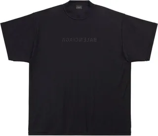 Balenciaga Mirror Logo Oversized T-Shirt