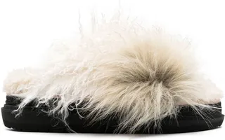 Open-Toe Wool Slippers