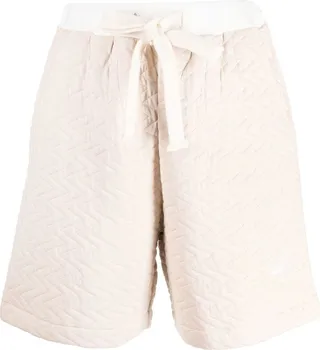 Quilted Smiley Face-Patch Shorts