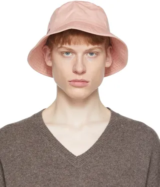 Acne Studios Pink Twill Bucket Hat
