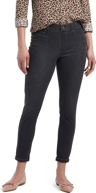 HUE Women's Ultra Soft Fashion Denim Skimmer Legging (Graphite Wash - Skinny Cuff) Women's Casual Pants