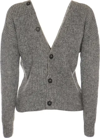 Alanui V-Neck Buttoned Top
