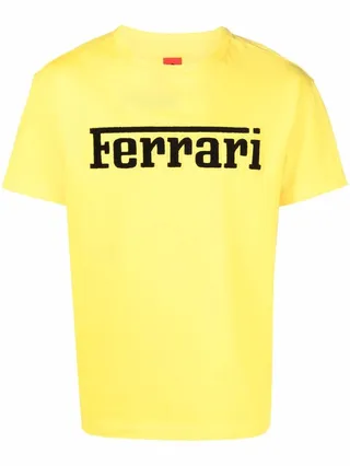 logo-print organic cotton T-shirt