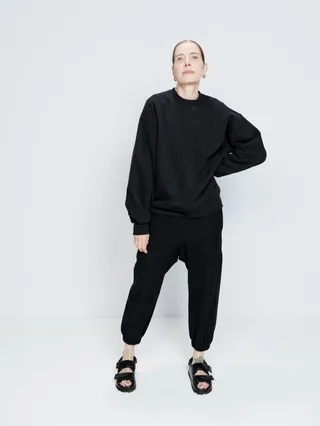 Recycled-yarn Cotton-blend Track Pants