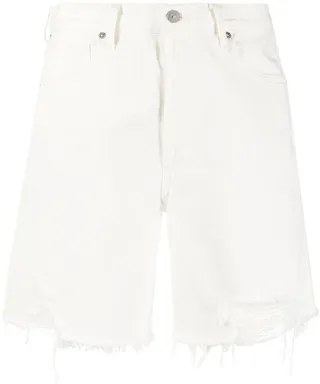 Camilla frayed-hem denim shorts