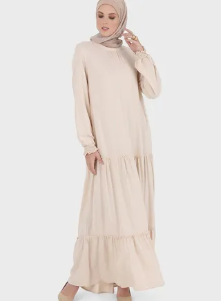 Ruffle Sleeve Tiered Dress