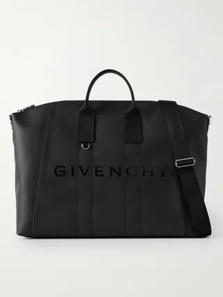Antigona Sport Logo-Print Coated-Canvas Duffle Bag