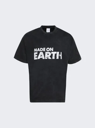 Made on Earth T-Shirt Faded Black
