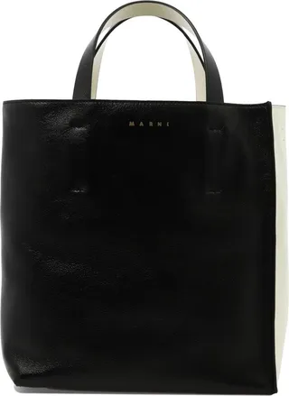Marni Two-Tone Logo Printed Tote Bag