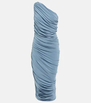 Diana one-shoulder jersey midi dress