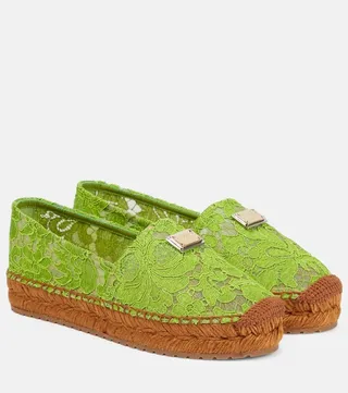 Lace espadrilles