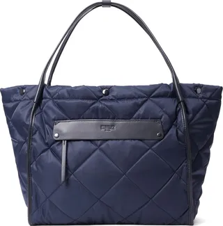 Large Madison Quilted Nylon Shopper Bag