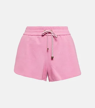 Cotton-blend jersey shorts