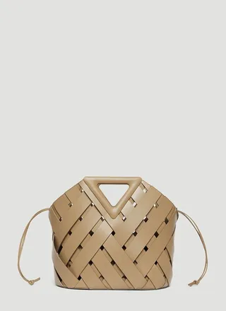 Bottega Veneta Point Weaved Basket Bag