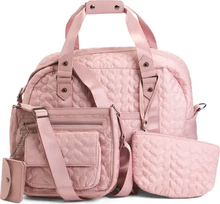 Sweetheart Set Duffel With Wristlet Crossbody And Card Case