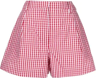 Gingham Cotton Shorts