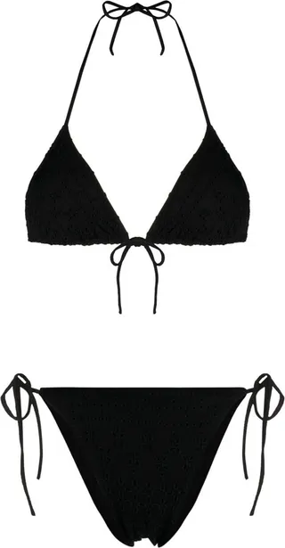 Macramé-Detailing Bikini Set