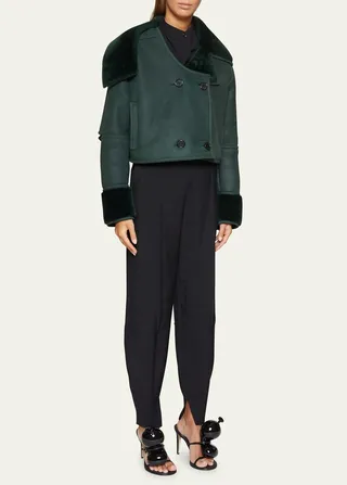 Deconstructed Shearling Jacket