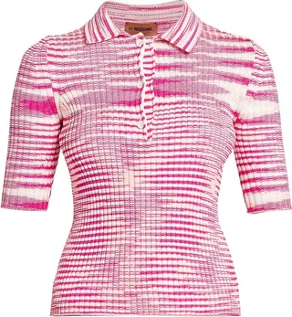 Striped Polo Top